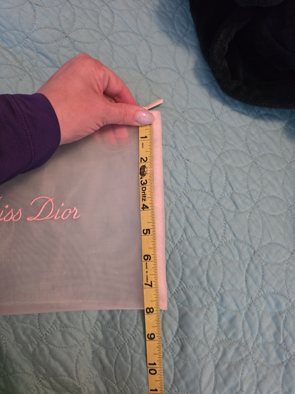 Dior Miss Dior Pink Mesh Cosmetic Pouch - Picture 2 of 3